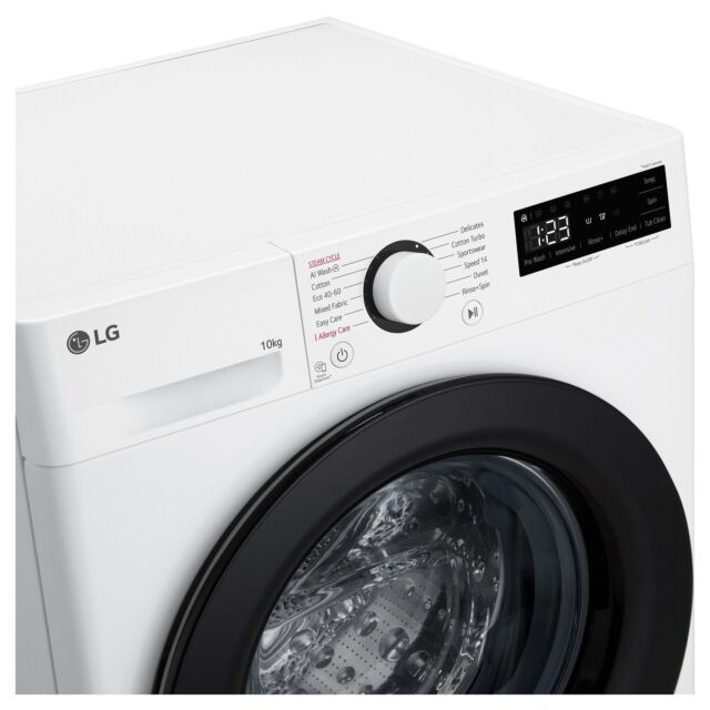 LG F4Y510WBLN 10kg 1400 Spin Washing Machine - White