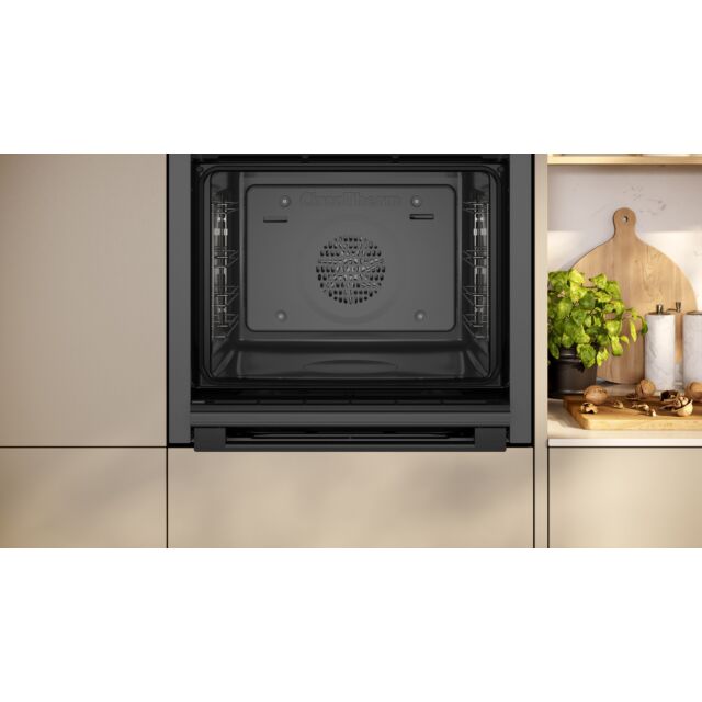 Neff B3ACE4AG3B 59.4cm Built In Electric Single Oven - Graphite Grey