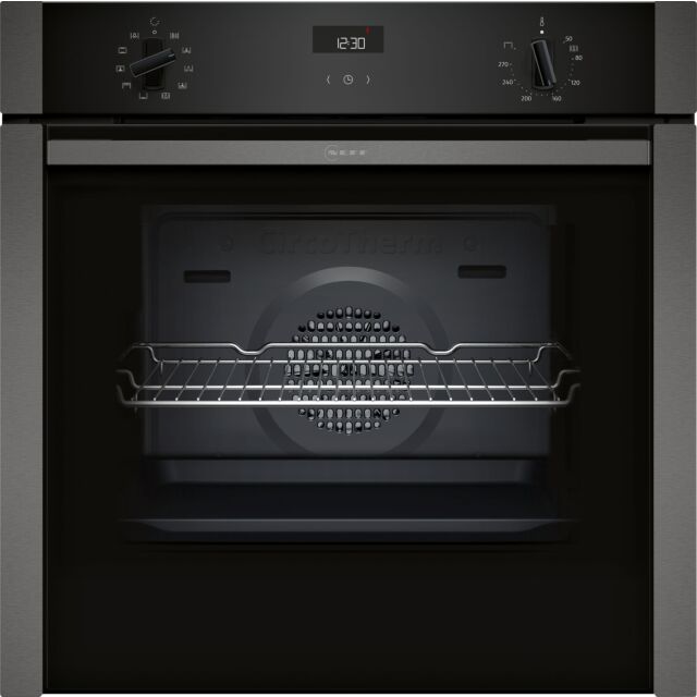 Neff B3ACE4AG3B 59.4cm Built In Electric Single Oven - Graphite Grey