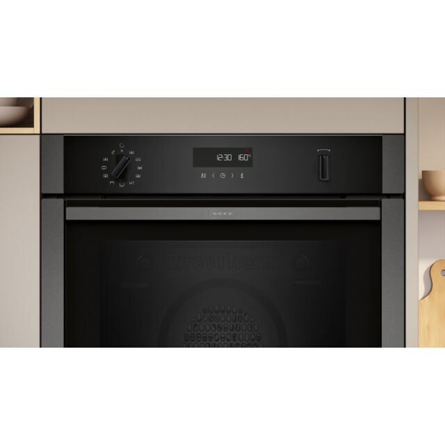 Neff B6ACH7AG7B 59.4cm Built In Electric Single Oven - Graphite Grey