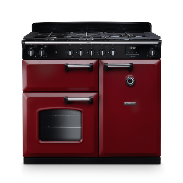 Rangemaster CL100DFP/CM1 Classic 100 Dual Fuel Range Cooker with Chrome Trim