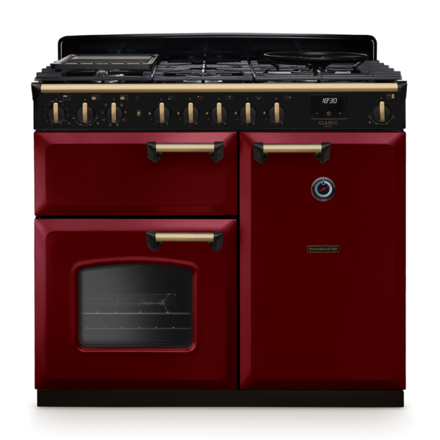Rangemaster CLDL100DFP/AB Classic Deluxe 100 Dual Fuel Range Cooker