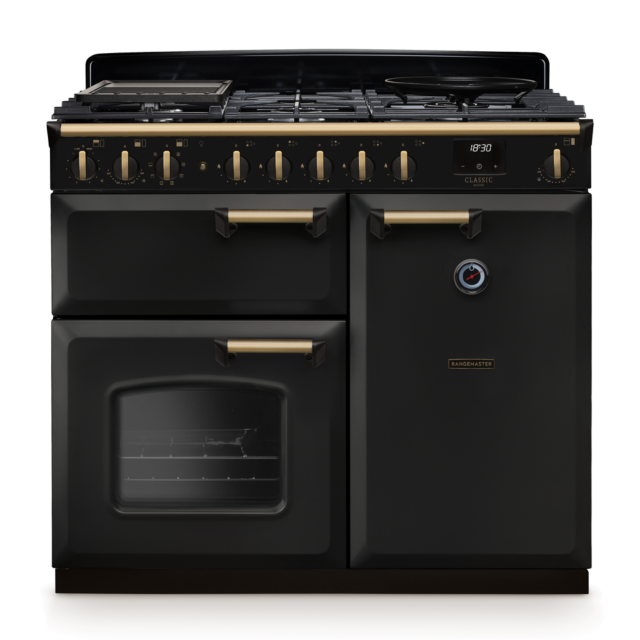 Rangemaster CLDL100DFP/AB Classic Deluxe 100 Dual Fuel Range Cooker