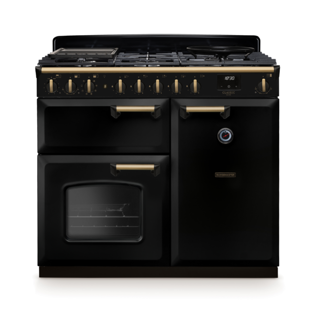 Rangemaster CLDL100DFP/AB Classic Deluxe 100 Dual Fuel Range Cooker