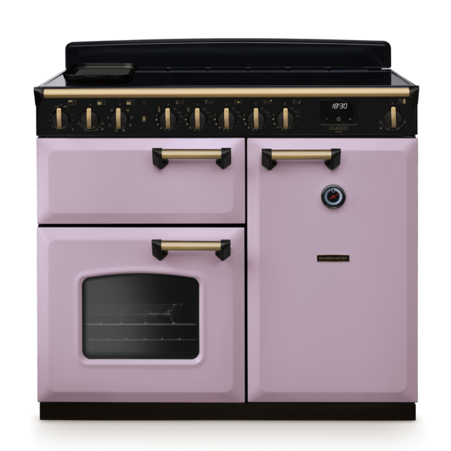 Rangemaster CLDL100EIP/AB Classic Deluxe 100 Induction Range Cooker With Antique Brass Trim