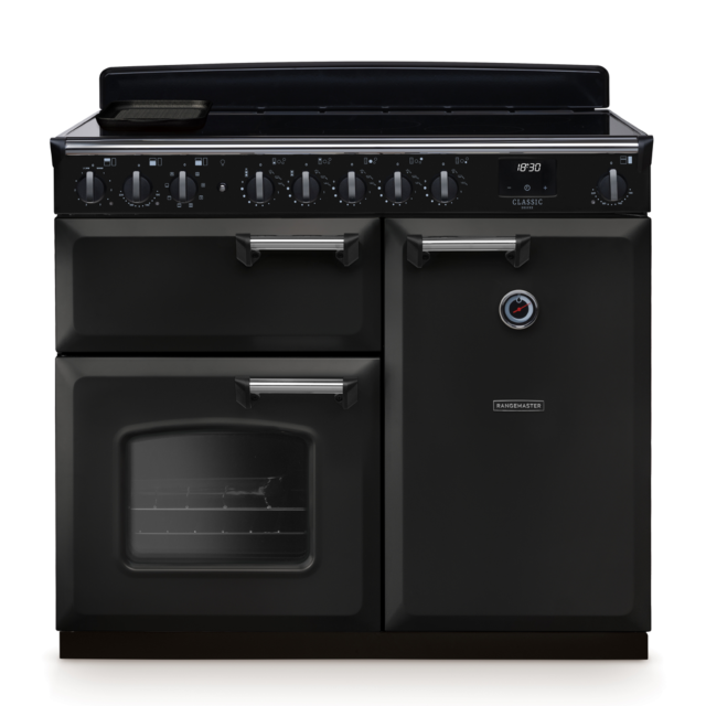 Rangemaster CLDL100EIP/CM Classic Deluxe 100 Induction Range Cooker With Chrome Trim