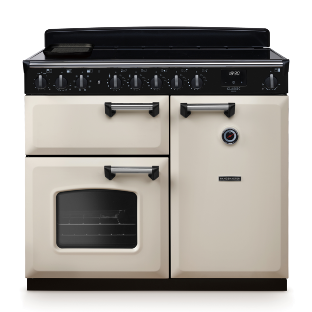 Rangemaster CLDL100EIP/CM Classic Deluxe 100 Induction Range Cooker With Chrome Trim