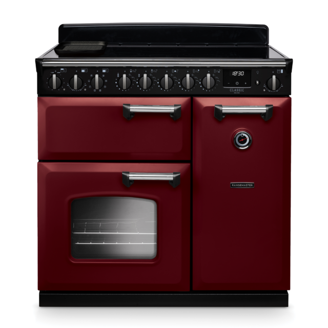 Rangemaster CLDL90EIP/CM Classic Deluxe 90 Induction Range Cooker with Chrome Trim