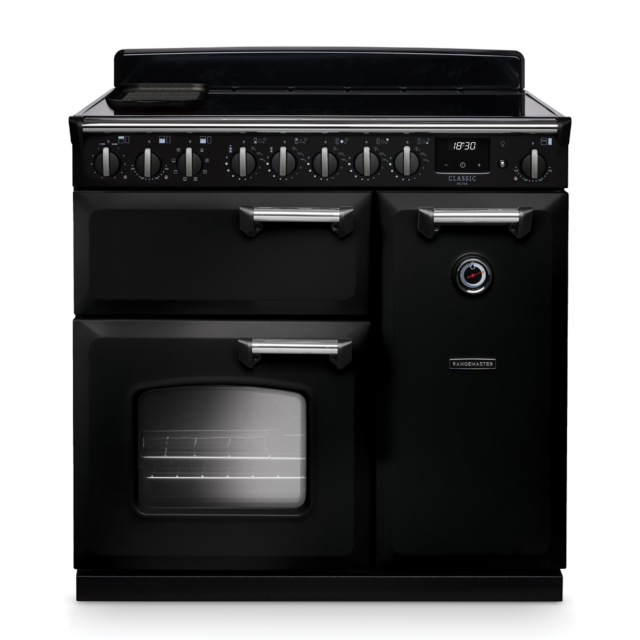 Rangemaster CLDL90EIP/CM Classic Deluxe 90 Induction Range Cooker with Chrome Trim