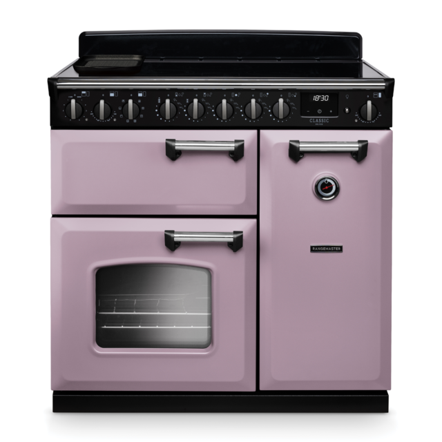 Rangemaster CLDL90EIP/CM Classic Deluxe 90 Induction Range Cooker with Chrome Trim