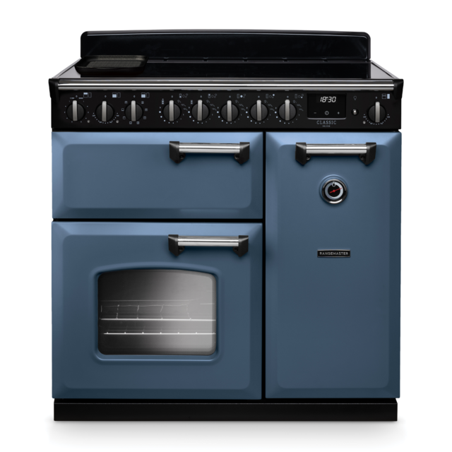 Rangemaster CLDL90EIP/CM Classic Deluxe 90 Induction Range Cooker with Chrome Trim