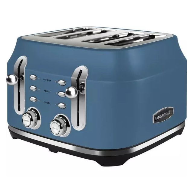 Rangemaster RMCL4S201SB 4 Slice Toaster - Stone Blue