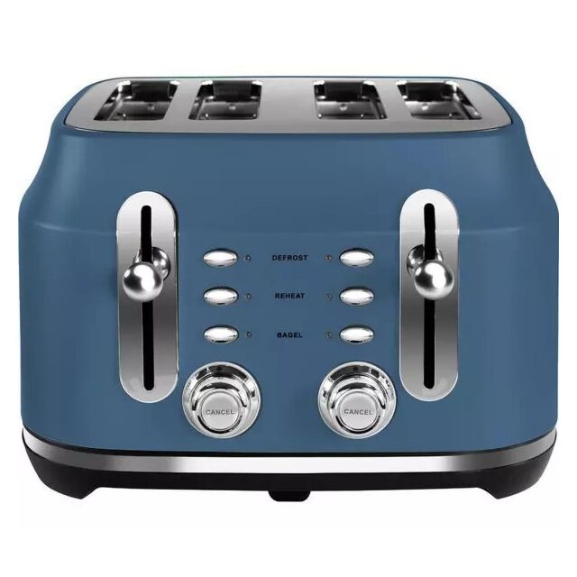 Rangemaster RMCL4S201SB 4 Slice Toaster - Stone Blue
