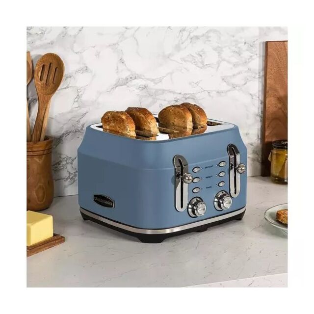 Rangemaster RMCL4S201SB 4 Slice Toaster - Stone Blue