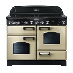 Rangemaster CDL110EICR/C Classic Deluxe 110 Induction Range Cooker - Cream/Chrome